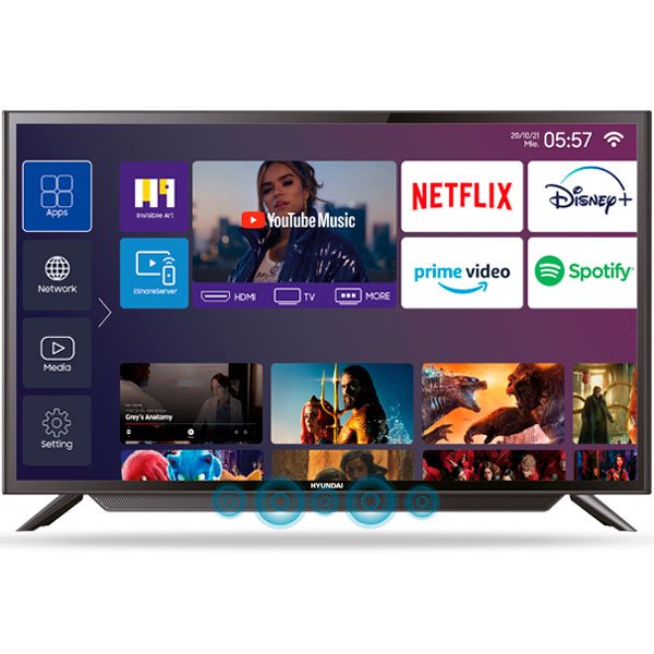 Hyundai – Android Smart TV LED de 32″ – Compraderas