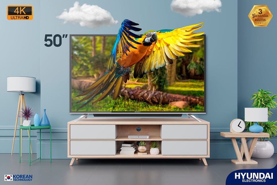 Televisor smart tv Led 50 pulgadas 4K Hyundai