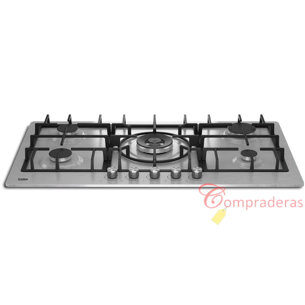 BEKO COCINA BEKO 5 QUEMADORES ENCIMERA A GAS BUTANO Y HORNO ELECTRICO GM  15121 DX Inox - oferta: 524,77 € - Cocinas