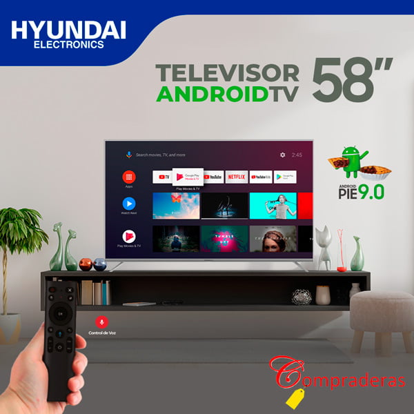 Hyundai – Android Smart TV LED de 32″ – Compraderas